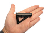 Mini Adjustable Milspec Stock, Fits AR15 Base Models