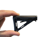 Mini Adjustable Milspec Stock, Fits AR15 Base Models