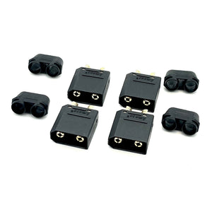 Maclan XT90 Connectors, Black, 4 Male