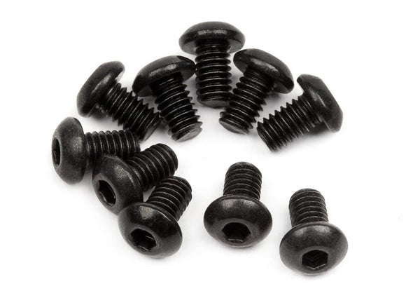 Button Head Screw M2.5X4mm (Hex Socket/10pcs)