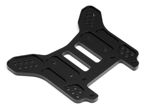 Rear Shock Tower 7075 4mm Black (Trophy Buggy) (Opt)