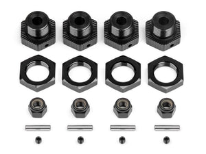 Aluminum Wheel Hex Hub Set 17mm (Black/4pcs) Savage X/XL