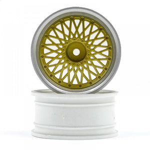 BBS RS Wheels Silver/Gold 26mm (6mm Offset)