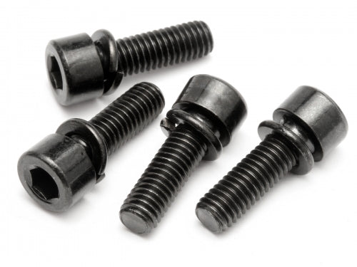 Cap Head Screw M5X16mm/4pcs Fuelie 23 Engine/Spring Washer