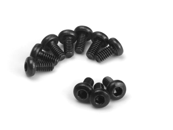Button Head Screw M2x4mm (Hex Socket/10pcs)
