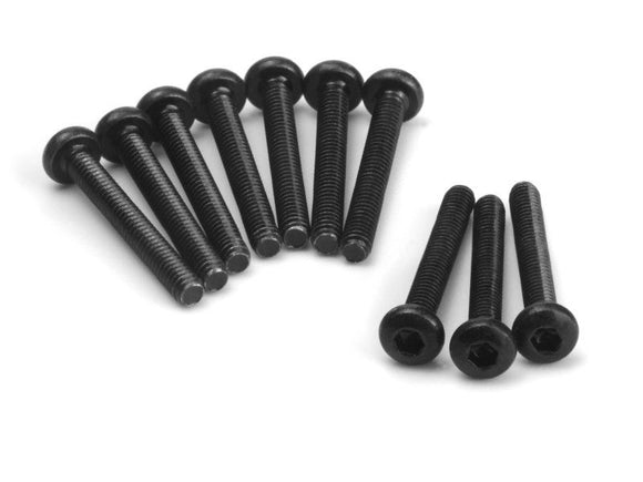 Button Head Screw M2x16mm (Hex Socket/10pcs)