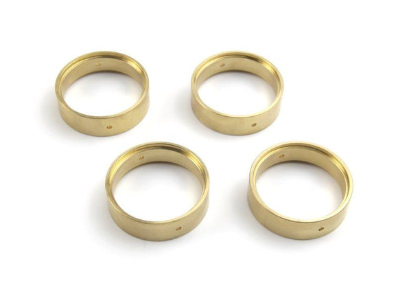 Wheel Weight Set 1.3in (Brass / 4pcs), Fits Venture18 CC