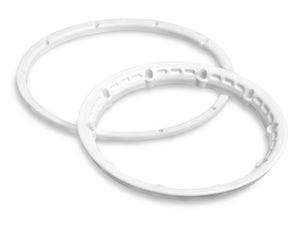 Heavy Duty Wheel Bead Lock Rings (White/For 2 Wheels) -