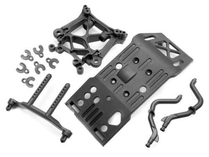 Skid Plate/Body Mount/Savage X Shock Tower Set