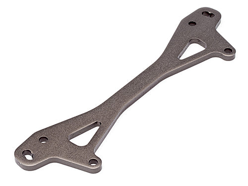 Rear Shock Mount Plate A (Gunmetal/+12mm) Baja 5