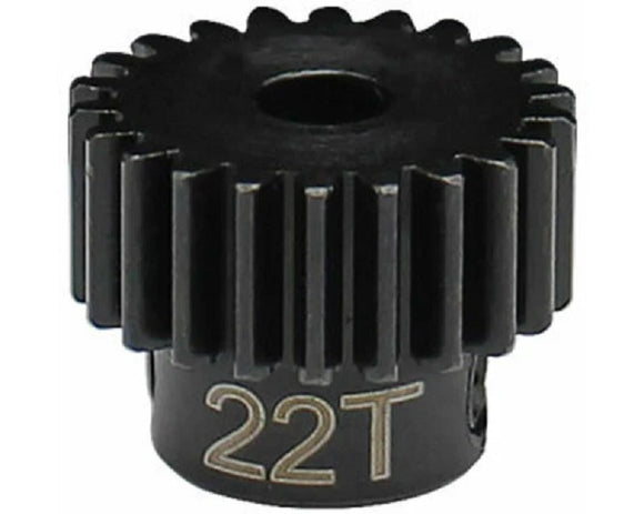 22T 0.5 Mod Hardened Steel Pinion Gear, 1/8 Bore