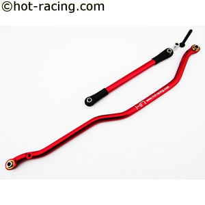 Red Aluminum Fixed Link Steering Rod, Axial Wraith,