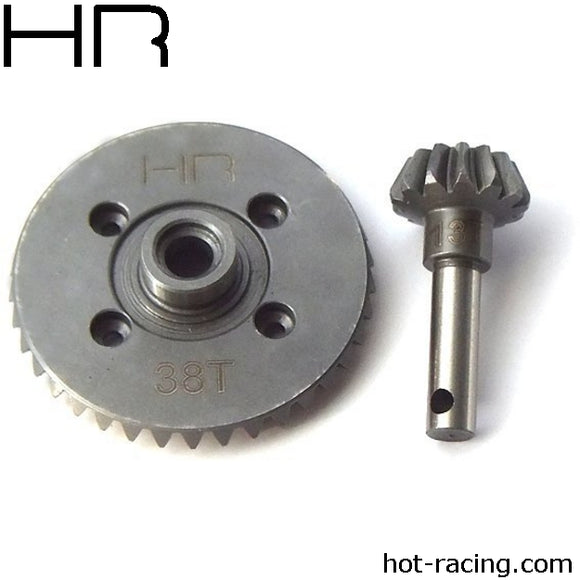 HD Spiral Bevel Gear Set 38T/13T AX10 (Stock)