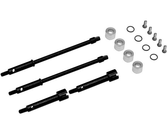 +4mm Steel Drive Stub Axles, for SCX24