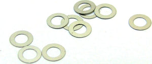 Steel Shims, 2x3.4x0.1mm, 10pc