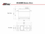 HS-625MG High Speed, Metal Gear Premium Sport Servo, .15s