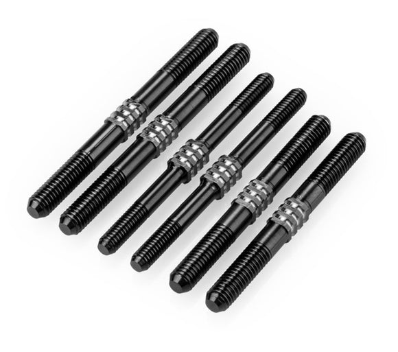Fin Titanium Turnbuckle Kit, Stealth Black, 6pcs, Fits D819