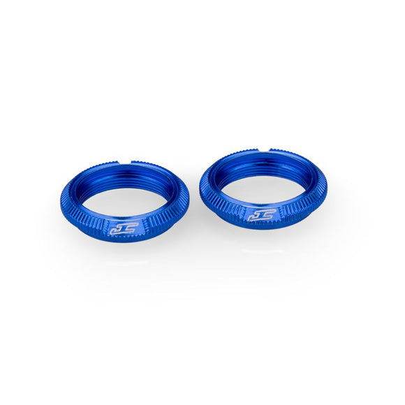 Fin, 13mm Shock Collar, Blue, Fits Team Associated 13mm