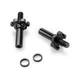 Adjustable RC10B7 | RC10B7D Titanium Front Axle, 2pc, Stea