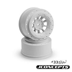 Hazard - Slash Rear, Slash 4X4 F&R Wheel - (White) - 2pc