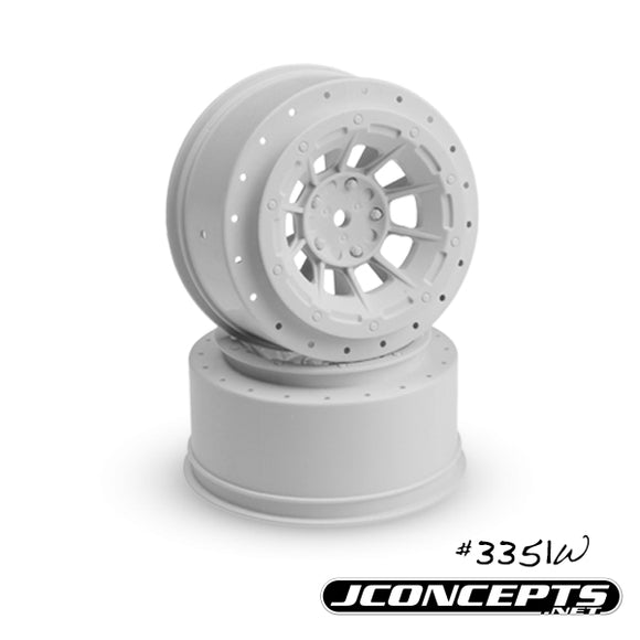 Hazard - Slash Rear, Slash 4X4 F&R Wheel - (White) - 2pc