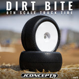 Dirt Bite Tires, Green Compound, Fits 1/8th truck whe