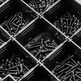 Hardware Storage Box, Black / Smoke Gray (~8" x 5.50" x 1.5"