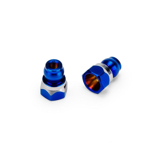 RC10B7/RC10B7D Fin Titanium Front Stand-Off, Burnt Blue