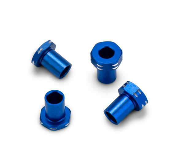 RC10B7 Aluminnum Caster Hat Bushings, 4pc, Blue,