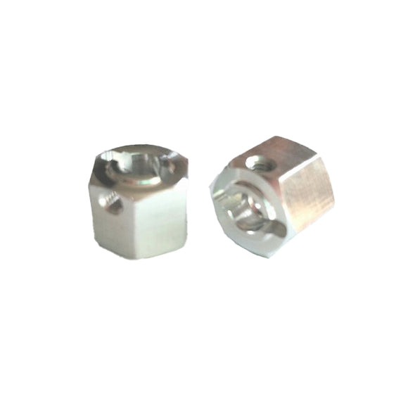 (2) 12mm x 10mm wide Aluminum Hexes with Hardware