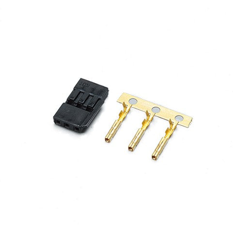 Servo Connector Plug Set with Gold Pins (Black)