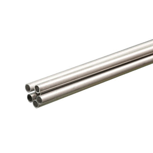 Round Aluminum Tube: 3/16" OD x 0.014" Wall x 36" Long