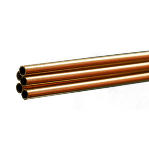 Round Brass Tube: 1/8" OD x 0.014" Wall x 36" Long