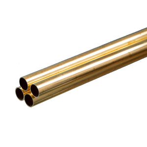 Round Brass Tube: 5/16" OD x 0.014" Wall x 36" Long