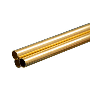 Round Brass Tube: 3/8" OD x 0.014" Wall x 36" Long