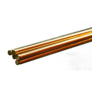 Round Brass Rod: 3/16" OD x 36" Long