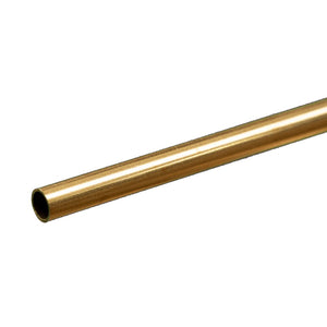 Round Brass Tube: 3/16" OD x 0.014" Wall x 12" Long