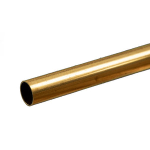 Round Brass Tube: 5/16" OD x 0.014" Wall x 12" Long