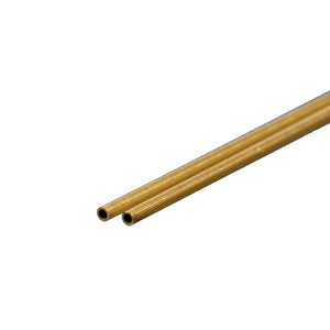 Round Brass Tube: 3/64" OD x .006" Wall x 12" Long