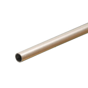 Round Aluminum Tube: 9/16" OD x 0.029" Wall x 12" Long