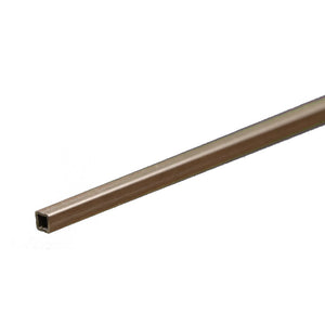 Square Aluminum Tube: 3/32" OD x 0.014" Wall x 12" Long