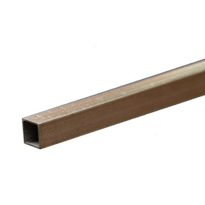 Square Aluminum Tube: 7/32" OD x 0.014" Wall x 12" Long