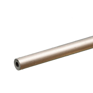 Round Aluminum Tube: 3/16" OD x 0.049" Wall x 12" Long