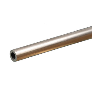 Round Aluminum Tube: 1/4" OD x 0.049" Wall x 12" Long