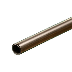 Round Stainless Steel Tube: 5/16" OD x 22 Gauge x 12" Long