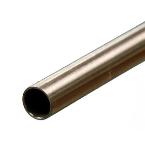 Round Stainless Steel Tube: 3/8" OD x 22 Gauge x 12" Long