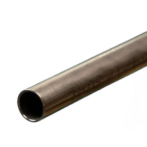 Round Stainless Steel Tube: 7/16" OD x 22 Gauge x 12" Long