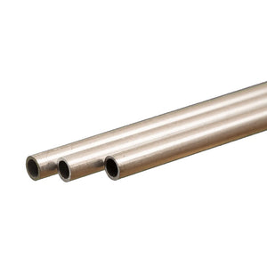 Round Aluminum Tube: 4mm OD x 0.45mm Wall x 300mm Long