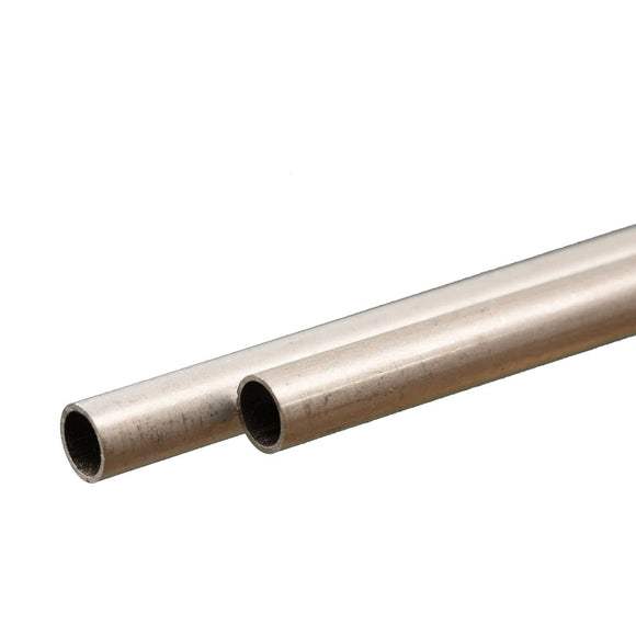 Round Aluminum Tube: 6mm OD x 0.45mm Wall x 300mm Long