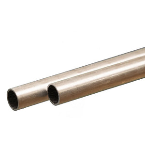 Round Aluminum Tube: 7mm OD x 0.45mm Wall x 300mm Long